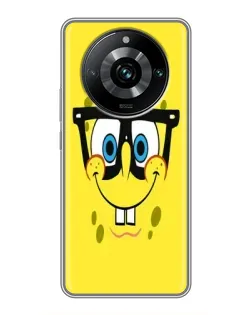 Чехол для Realme 11 Pro Plus с картинкой «Минималистичный Спанч Боб» Чехол для Realme 11 Pro Plus с картинкой «Минималистичный Спанч Боб»