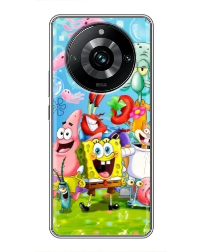 Чехол для Realme 11 Pro Plus с картинкой «Губка Боб и друзья» Чехол для Realme 11 Pro Plus с картинкой «Губка Боб и друзья»