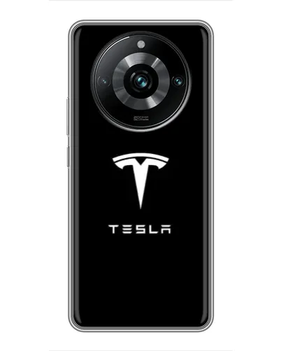 Чехол для Realme 11 Pro Plus с картинкой «Tesla White Logo» Чехол для Realme 11 Pro Plus с картинкой «Tesla White Logo»