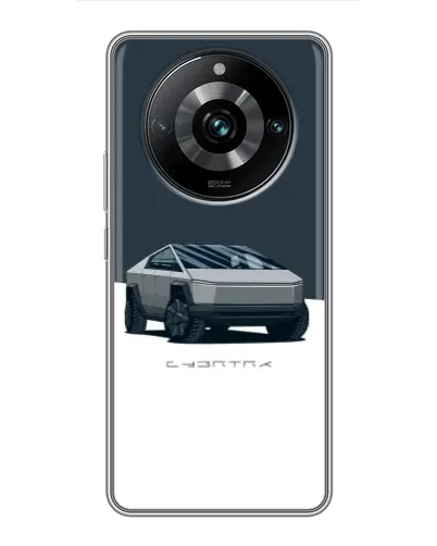 Чехол для Realme 11 Pro Plus с картинкой «Серебристый Cybertruck Tesla» Чехол для Realme 11 Pro Plus с картинкой «Серебристый Cybertruck Tesla»