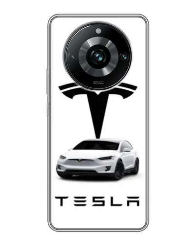 Чехол для Realme 11 Pro Plus с картинкой «Tesla White Style» Чехол для Realme 11 Pro Plus с картинкой «Tesla White Style»