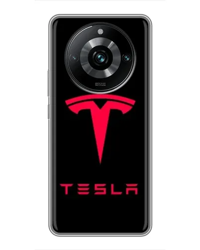 Чехол для Realme 11 Pro Plus с картинкой «Tesla Red Logo» Чехол для Realme 11 Pro Plus с картинкой «Tesla Red Logo»
