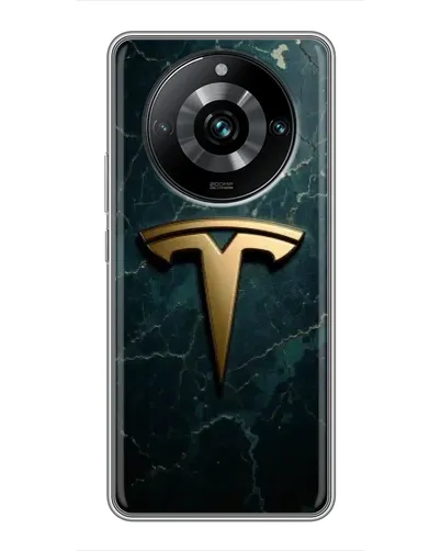 Чехол для Realme 11 Pro Plus с картинкой «Мраморная Tesla Gold» Чехол для Realme 11 Pro Plus с картинкой «Мраморная Tesla Gold»