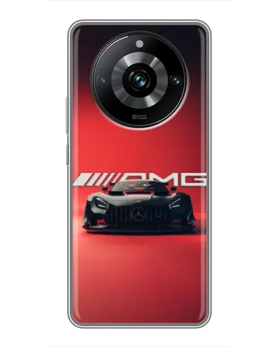 Чехол для Realme 11 Pro Plus с картинкой «Mercedes AMG — красная линия»