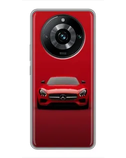 Чехол для Realme 11 Pro Plus с картинкой «Красный Mercedes AMG»