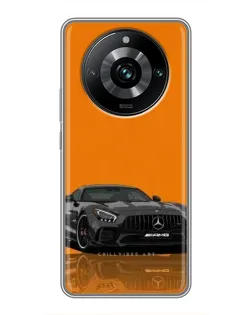 Чехол для Realme 11 Pro Plus с картинкой «Оранжевый Mercedes AMG»