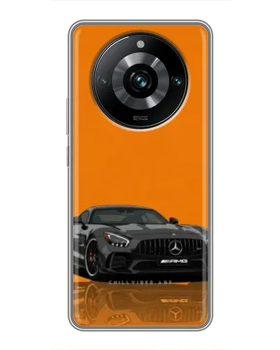 Чехол для Realme 11 Pro Plus с картинкой «Оранжевый Mercedes AMG»