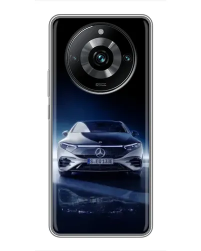 Чехол для Realme 11 Pro Plus с картинкой «Ночной Mercedes EQ»