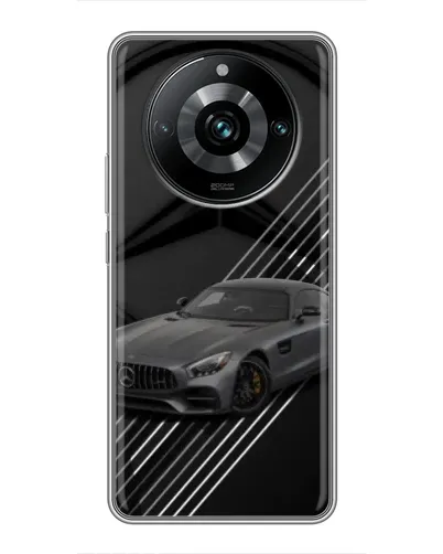 Чехол для Realme 11 Pro Plus с картинкой «Mercedes AMG — графика»