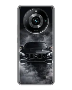 Чехол для Realme 11 Pro Plus с картинкой «Mercedes в дыму»