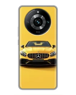 Чехол для Realme 11 Pro Plus с картинкой «Желтый Mercedes GT»