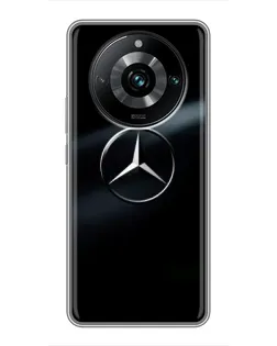 Чехол для Realme 11 Pro Plus с картинкой «Mercedes на металле» Чехол для Realme 11 Pro Plus с картинкой «Mercedes на металле»