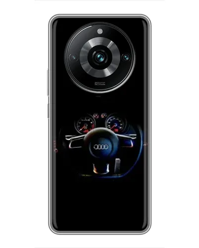 Чехол для Realme 11 Pro Plus с картинкой «Салон Audi — руль»