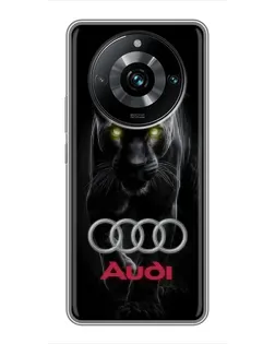 Чехол для Realme 11 Pro Plus с картинкой «Пантера и Audi» Чехол для Realme 11 Pro Plus с картинкой «Пантера и Audi»