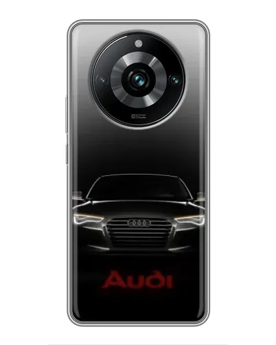 Чехол для Realme 11 Pro Plus с картинкой «Audi — градиентный контур»