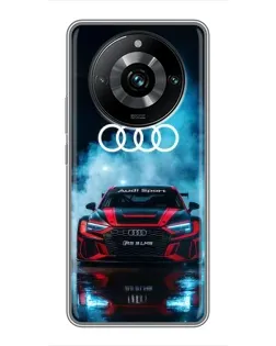 Чехол для Realme 11 Pro Plus с картинкой «Audi Sport — неон» Чехол для Realme 11 Pro Plus с картинкой «Audi Sport — неон»