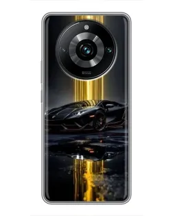 Чохол для Realme 11 Pro Plus з картинкою «Нічний Lamborghini драйв» Чохол для Realme 11 Pro Plus з картинкою «Нічний Lamborghini драйв»