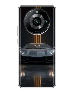 Чохол для Realme 11 Pro Plus з картинкою «Lamborghini золоті лінії» Чохол для Realme 11 Pro Plus з картинкою «Lamborghini золоті лінії»