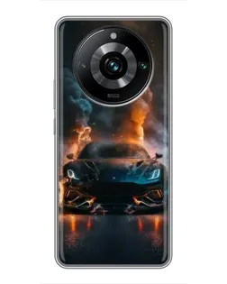 Чохол для Realme 11 Pro Plus з картинкою «Lamborghini димна естетика» Чохол для Realme 11 Pro Plus з картинкою «Lamborghini димна естетика»