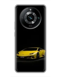 Чохол для Realme 11 Pro Plus з картинкою «Lamborghini жовтий акцент» Чохол для Realme 11 Pro Plus з картинкою «Lamborghini жовтий акцент»