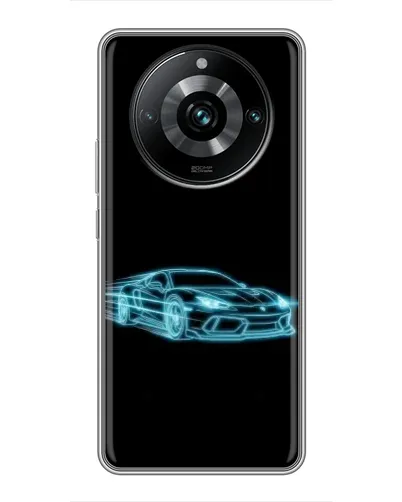 Чехол для Realme 11 Pro Plus с картинкой «Неоновый контур Lamborghini» Чехол для Realme 11 Pro Plus с картинкой «Неоновый контур Lamborghini»