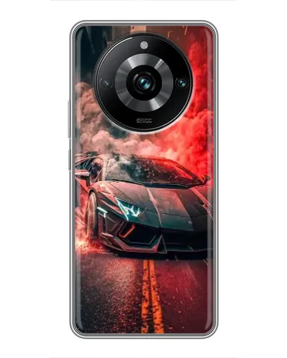 Чехол для Realme 11 Pro Plus с картинкой «Lamborghini красный дым» Чехол для Realme 11 Pro Plus с картинкой «Lamborghini красный дым»