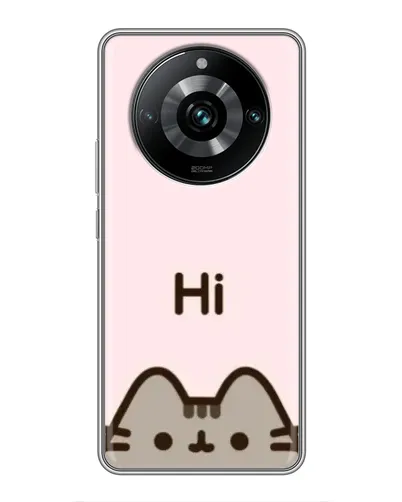 Чохол для Realme 11 Pro Plus з картинкою «Пушин каже Hi» Чохол для Realme 11 Pro Plus з картинкою «Пушин каже Hi»