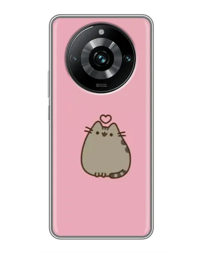 Чохол для Realme 11 Pro Plus з картинкою «Pusheen серце» Чохол для Realme 11 Pro Plus з картинкою «Pusheen серце»