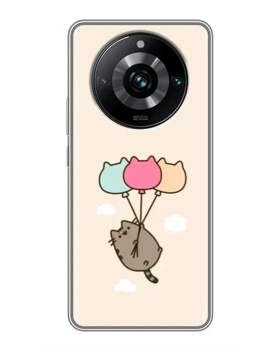 Чохол для Realme 11 Pro Plus з картинкою «Пушин на кульках» Чохол для Realme 11 Pro Plus з картинкою «Пушин на кульках»