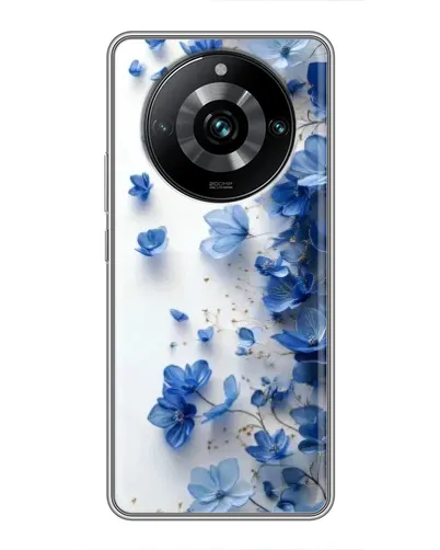 Чехол для Realme 11 Pro Plus с картинкой «Голубой цветочный каскад»