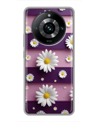 Чехол для Realme 11 Pro Plus с картинкой «Ромашки на фиолетовом»