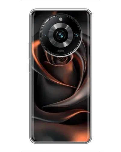 Чехол для Realme 11 Pro Plus с картинкой «Шелковая черная роза»