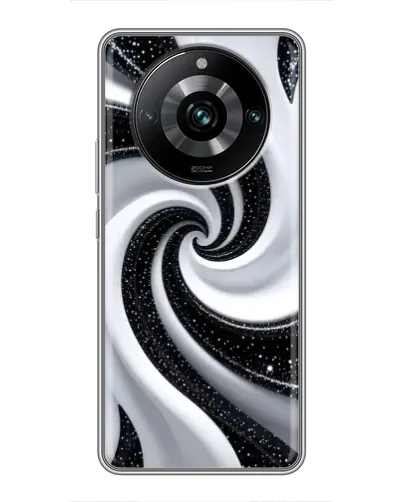 Чехол для Realme 11 Pro Plus с картинкой «Черно-белая спираль» Чехол для Realme 11 Pro Plus с картинкой «Черно-белая спираль»