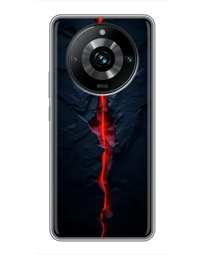Чехол для Realme 11 Pro Plus с картинкой «Kрасная лавовая трещина» Чехол для Realme 11 Pro Plus с картинкой «Kрасная лавовая трещина»