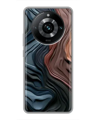 Чехол для Realme 11 Pro Plus с картинкой «Цветные волны каньона» Чехол для Realme 11 Pro Plus с картинкой «Цветные волны каньона»