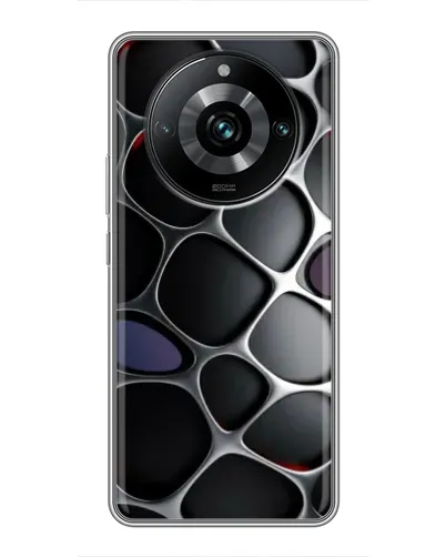 Чехол для Realme 11 Pro Plus с картинкой «Объемная темная решетка» Чехол для Realme 11 Pro Plus с картинкой «Объемная темная решетка»