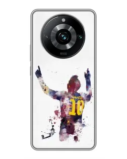 Чехол для Realme 11 Pro Plus с картинкой «Акварельный Месси Барселона»