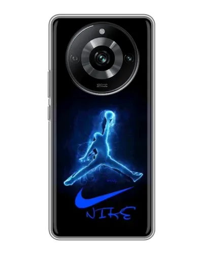 Чехол для Realme 11 Pro с картинкой «Jordan Neon Blue»