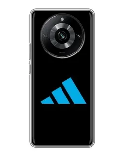 Чехол для Realme 11 Pro с картинкой «Adidas Cyan Logo»