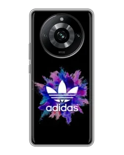 Чехол для Realme 11 Pro с картинкой «Взрыв красок Adidas»