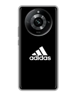 Чехол для Realme 11 Pro с картинкой «Черная классика Adidas»