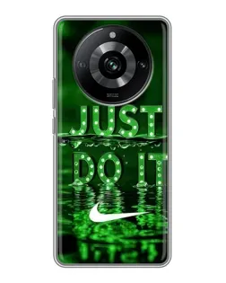 Чехол для Realme 11 Pro с картинкой «Зеленый неоновый Nike»