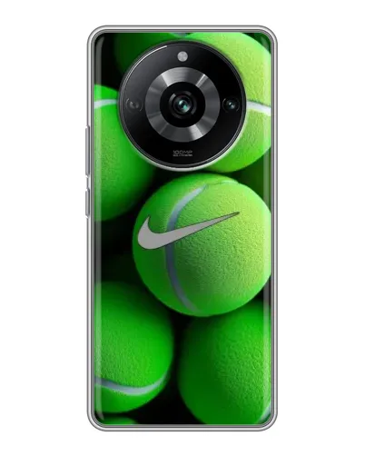 Чехол для Realme 11 Pro с картинкой «Теннисные мячи Найк» Чехол для Realme 11 Pro с картинкой «Теннисные мячи Найк»