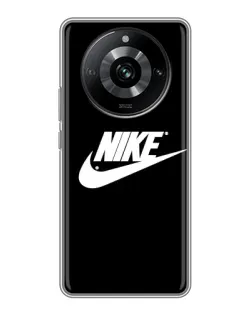 Чехол для Realme 11 Pro с картинкой «Мазки краски Nike»
