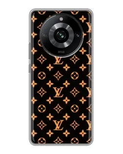 Чехол для Realme 11 Pro с картинкой «Золотая монограмма LV» Чехол для Realme 11 Pro с картинкой «Золотая монограмма LV»
