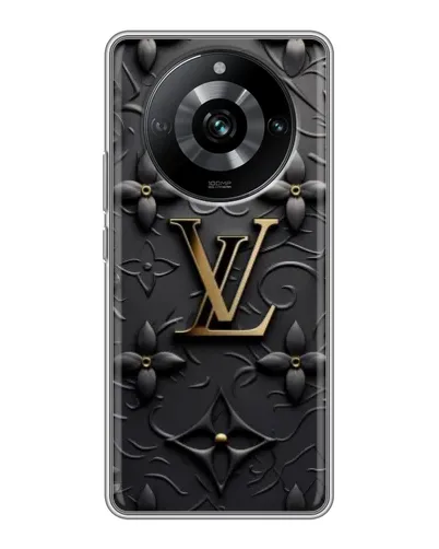 Чехол для Realme 11 Pro с картинкой «Кожаная текстура LV»
