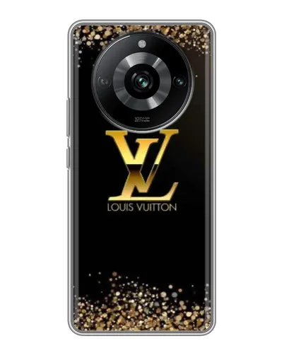 Чехол для Realme 11 Pro с картинкой «LV — золотые искры»