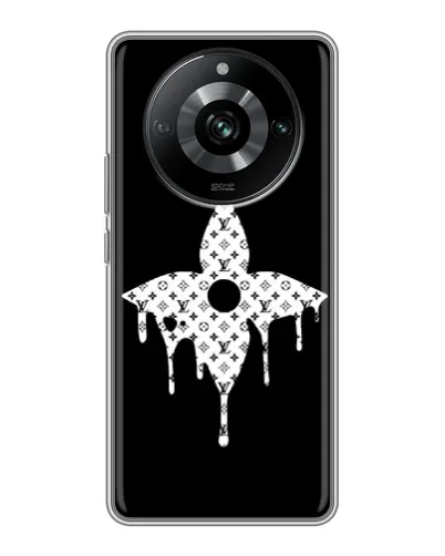 Чехол для Realme 11 Pro с картинкой «Цветочная монограмма»