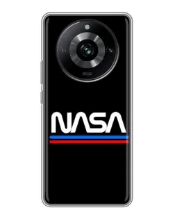 Чехол для Realme 11 Pro с картинкой «NASA — классика Red Blue»