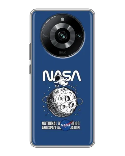 Чехол для Realme 11 Pro с картинкой «NASA — лунная миссия»